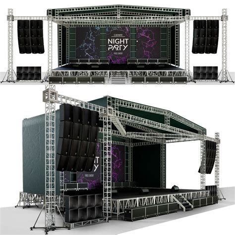 30 Trends For Concert Stage 3d Model Free Download - Free Mockup