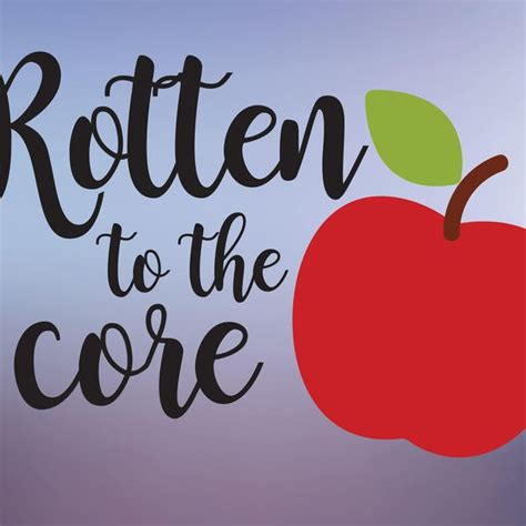 Rotten to the Core - Etsy