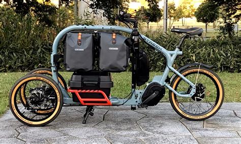 Multi-level cargo e-trike with a unique design