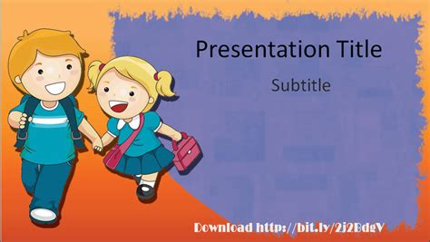 Download Elementary Education PowerPoint Template with Back To School Design ~ Free PowerPoint ...