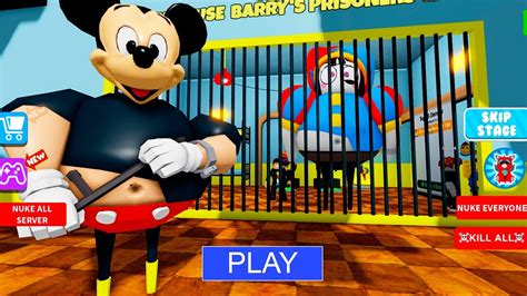 MICKEY MOUSE BARRY PRISON RUN OBBY - MICKEY MOUSE OBBY - Roblox - YouTube