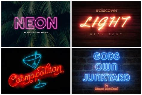 20 Timeless Neon Fonts To Electrify Your Designs | HipFonts