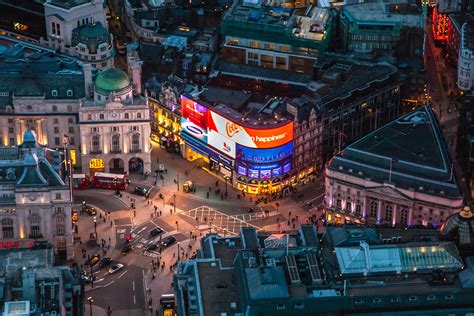 High Level Photography Ltd | Aerial Photography | Piccadilly Circus ...