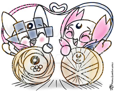 Miraitowa, Someity and Medals by KualliLunium on DeviantArt