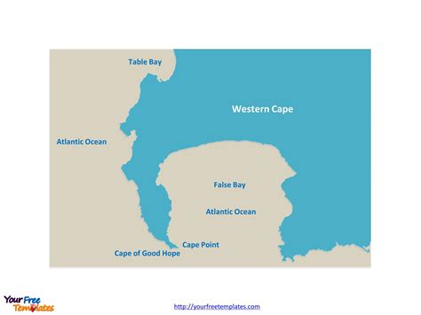 Table bay South Africa map - Map of table bay South Africa (Western Cape - South Africa)