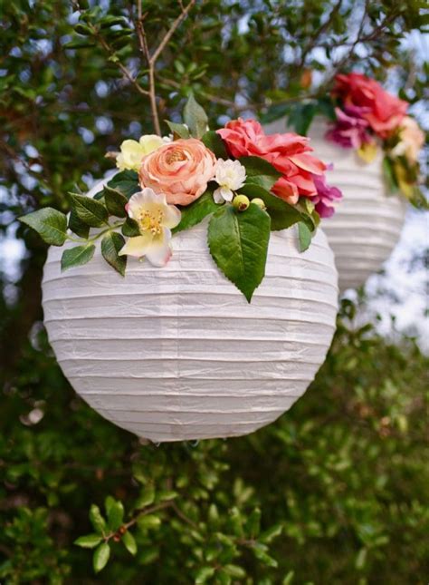 DIY Flower Paper Lanterns Tutorial - Make Life Lovely