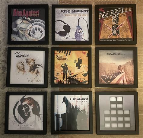 I framed the album covers : r/riseagainst