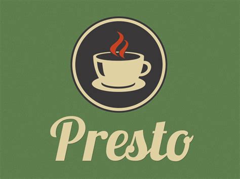 Presto Cafe Logo by Panagiotis Tsamoudakis on Dribbble