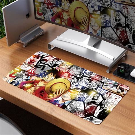 ONE PIECE Gaming Mouse Pad 70x30CM 700x300MM Anti Slip Luffy Anime Extended Large Mouse Pads ...