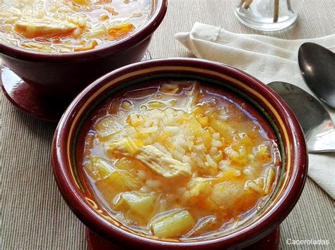 Sopa de arroz con pollo - OK-Recetas