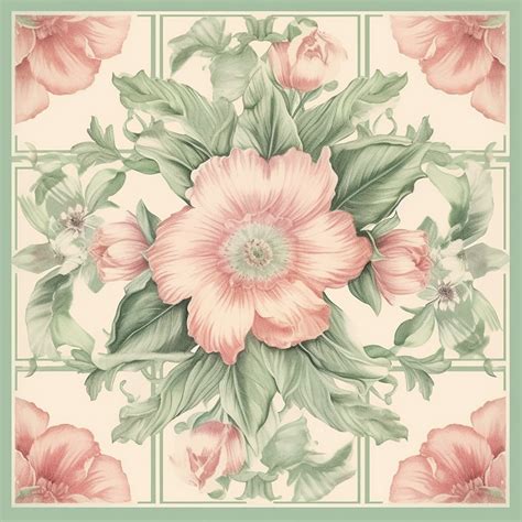 Vintage Pink Flower Art Print Free Stock Photo - Public Domain Pictures