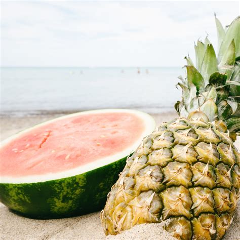 Pineapple and Melon on the sand – Smart Balanced Living