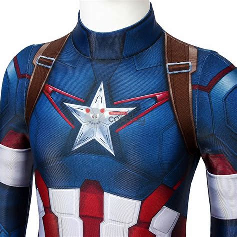 Kids Captain America Costume Avengers: Age Of Ultron Steven Rogers Cosplay Costume - CCosplay.com