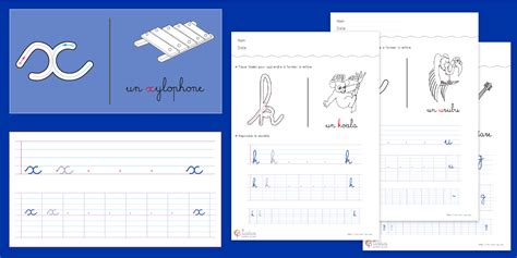 Apprendre à écrire l’alphabet en minuscule à imprimer | Feuille d’écriture CP CE1