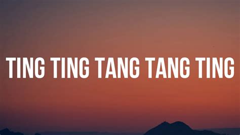 ting ting tang tang ting (Lyrics) (See Tinh sped up) [Tiktok Song ...