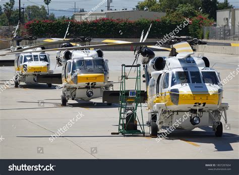 Los Angeles County Fire Department Helicopters Stock Photo 1807287604 ...