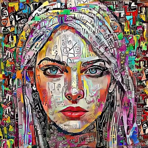 Stefano Menicagli ha condiviso un post su Instagram: "A woman face, painted with a digital ...