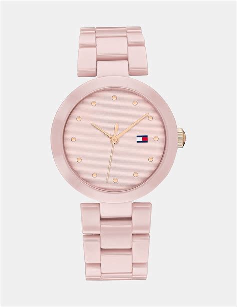 Buy Tommy Hilfiger Women Light Pink Ceramic Strap Analog Watch - NNNOW.com