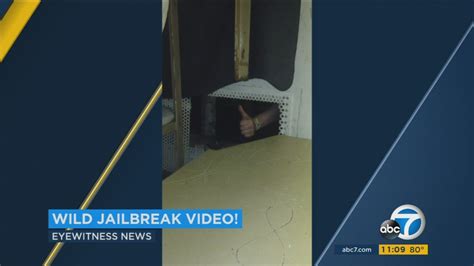 VIDEO: 3 inmates documented 2016 Orange County jail escape - ABC7 Los Angeles