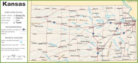 Kansas highway map