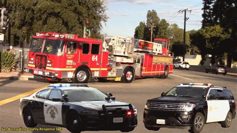 LACoFD, LASD Expedition & Newer CHP Baldwin Park Charger Responding ...