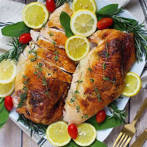 Roasted Turkey Breast Recipe with Herbs • Unicorns in the Kitchen