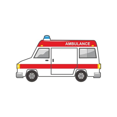 Premium Vector | Ambulance cartoon car vector illustration