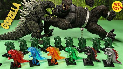 New 16 Godzilla lego Action Figures Surprise Eggs King Kong Vs Godzilla Skull Island Unboxing ...