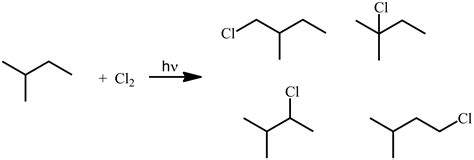 Total number of structural isomers form on monochlorination of ...