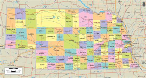 Nebraska River Map