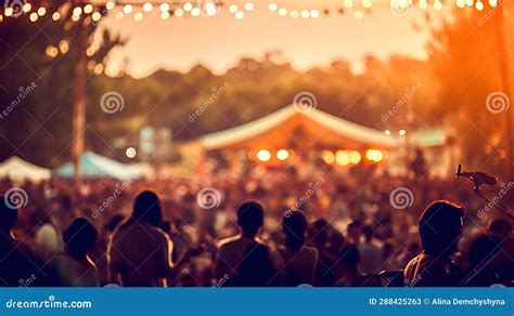 Music Festival, Crowd View on Stage 2 Stock Image - Image of female ...