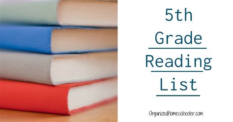 Eclectic 5th Grade Reading List ~ The Organized Homeschooler