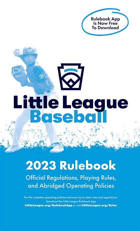 2023 Little League Baseball® Rulebook: Official Regulations, Playing ...