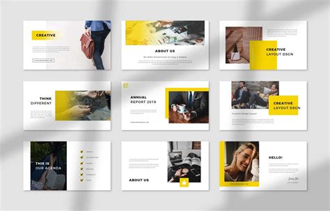 Report Creative Business PowerPoint Template for $16