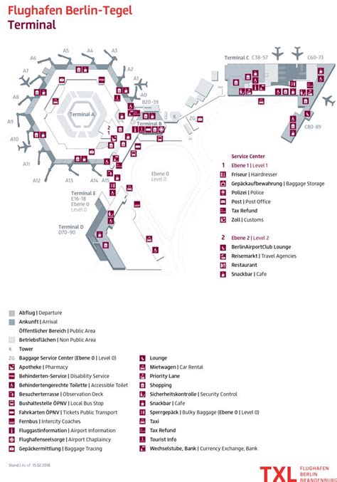 Berlin Tegel Airport(TXL) Terminal Maps, Shops, Restaurants, Food Court ...