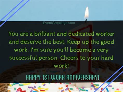 15 Unique Happy 1 Year Work Anniversary Quotes With Images