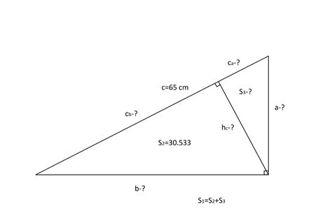 Calculating the legs of a right angle triangle - Mathematics Stack Exchange