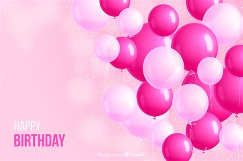 Pink background happy birthday Vectors & Illustrations for Free ...