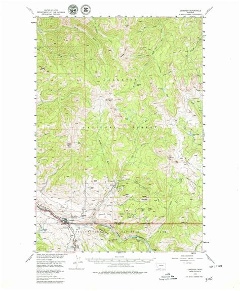 1955 Gardiner, MT - Montana - USGS Topographic Map | Topographic map, Relief map, Contour map