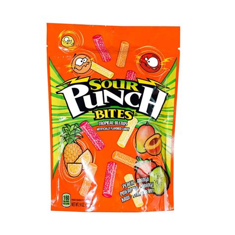 Sour Punch Bites Chewy Tropical Blend Candies, 9 Oz. - Walmart.com