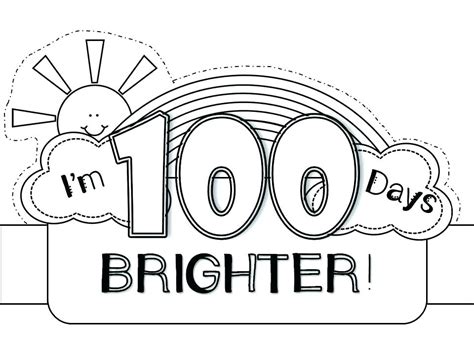 100Th Day Coloring Page Free Printable