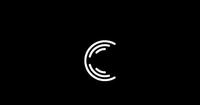 Concentric Pac-Man Letter C Logo