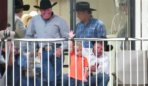 George Strait and Grandson Bid at Auction in Adorable Video