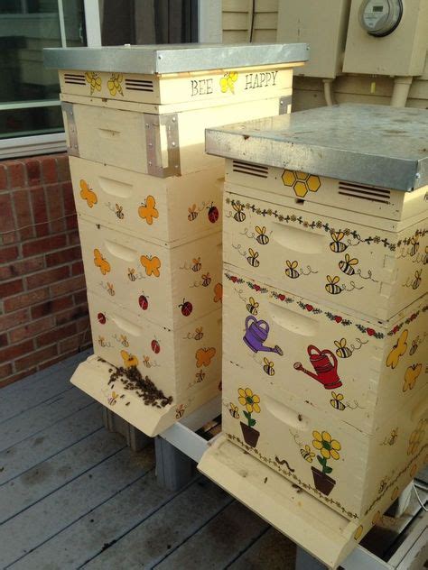 7 Beehive painting ideas | painted bee hives, bee boxes, bee keeping