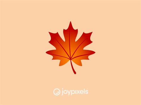 The JoyPixels Maple Leaf Emoji - Version 5.0 by JoyPixels on Dribbble