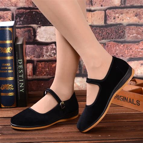 2017 Chinese classic flat shoes casual shoes ladies women's flats rabbit fur shoes women's flats ...