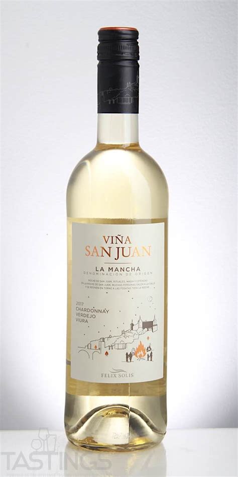 Vina San Juan 2017 White Blend La Mancha Spain Wine Review | Tastings