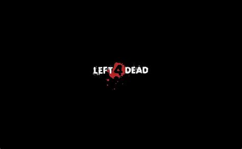 HD wallpaper: Left 4 Dead Logo Black, Left 4 Dead logo, Games, western ...