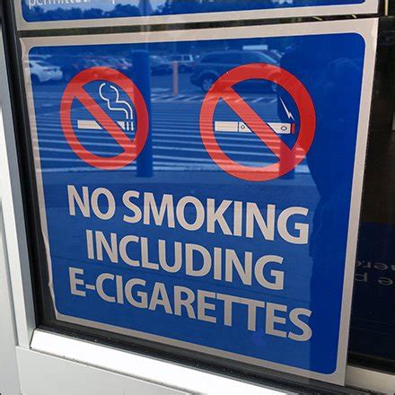 No Smoking … Including No In-Store Vaping – Fixtures Close Up