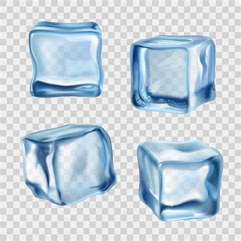 Ice Cubes Blue Transparent 468221 Vector Art at Vecteezy